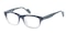Asnieres Black/Crystal Rectangle Acetate Eyeglasses