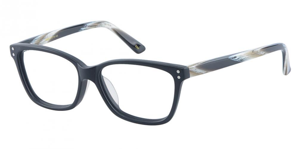Aulnay Mblack/Striped Classic Wayframe Acetate Eyeglasses