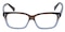 Boulogne Brown/Purple Rectangle Acetate Eyeglasses