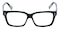 Boulogne Mblack/Striped Rectangle Acetate Eyeglasses
