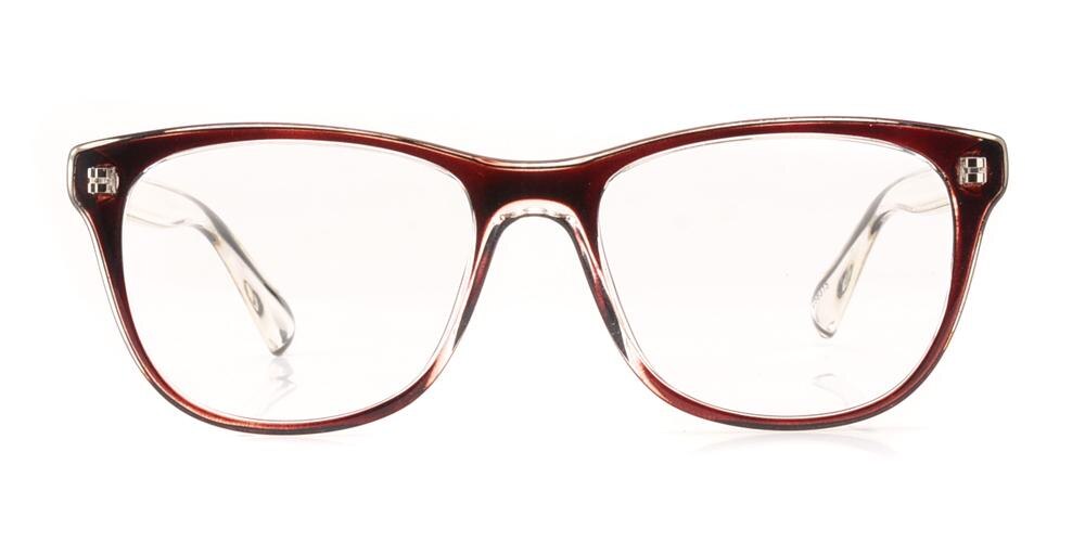 Lagrange Brown/Crystal Classic Wayframe TR90 Eyeglasses