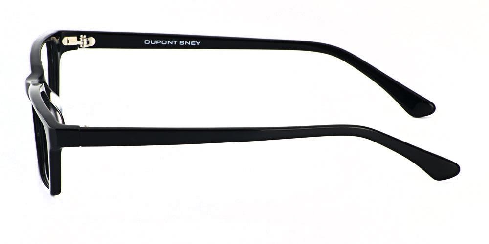 Warrenville Black Rectangle Acetate Eyeglasses
