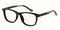 Wheaton Black/Green Classic Wayframe Acetate Eyeglasses