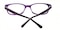 Rosemont Purple Rectangle Acetate Eyeglasses