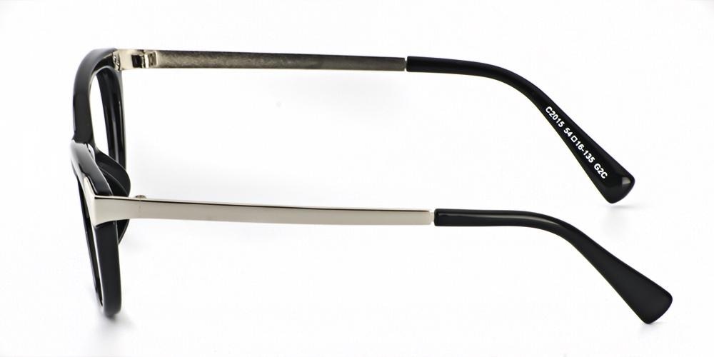 Elmhurst Black Oval Plastic Eyeglasses