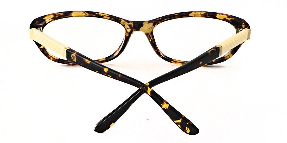 Oak Tortoise Rectangle Plastic Eyeglasses
