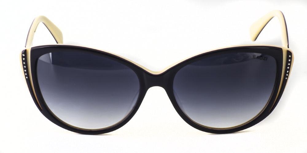 Esther Purple/Cream Cat Eye Acetate Sunglasses