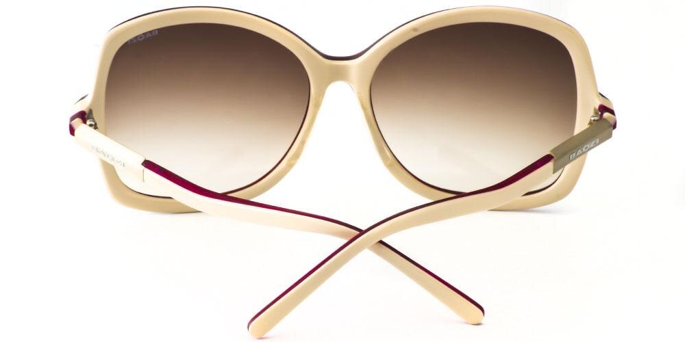 Betsy White/Rose Square Acetate Sunglasses