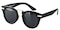 Champigny Black Round Plastic Sunglasses