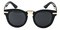 Champigny Black Round Plastic Sunglasses