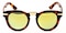 Champigny Tortoise Round Plastic Sunglasses