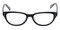 Brentwood Black Oval Acetate Eyeglasses