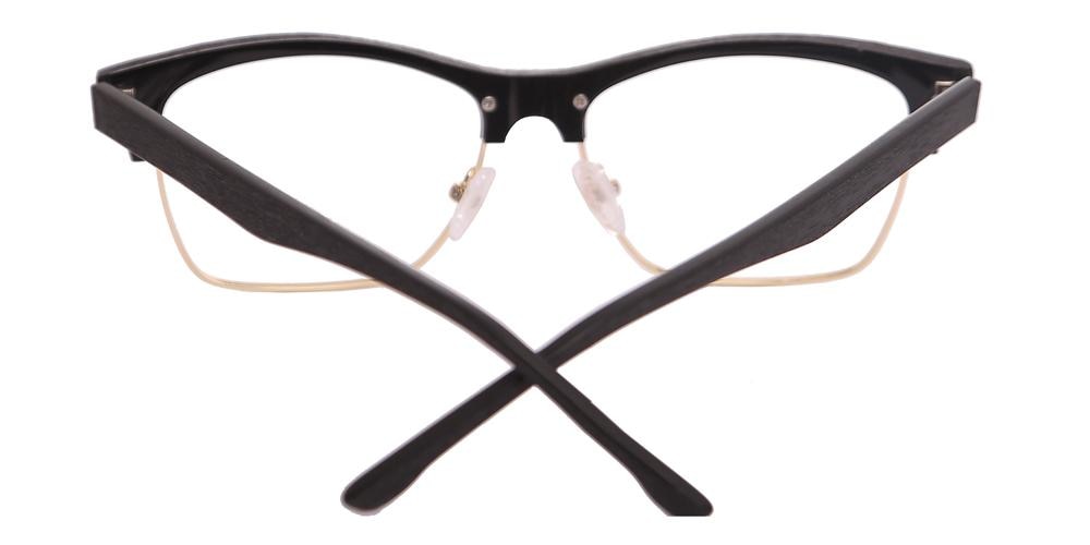 Dartmouth Black Rectangle Acetate Eyeglasses