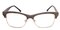 Dartmouth Gray Rectangle Acetate Eyeglasses