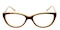 Myra Tortoise/Cream Cat Eye Acetate Eyeglasses