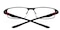LaCrosse Black Rectangle Titanium Eyeglasses