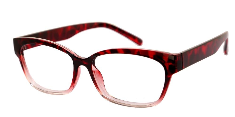 Lexingto Red Rectangle TR90 Eyeglasses
