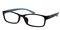 Quincy Black/Blue Rectangle TR90 Eyeglasses