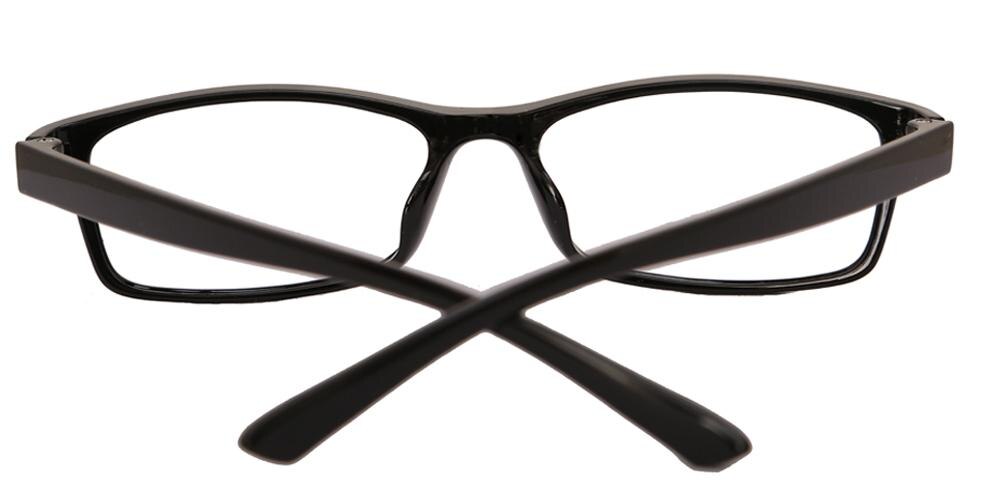 Quincy Black Rectangle TR90 Eyeglasses