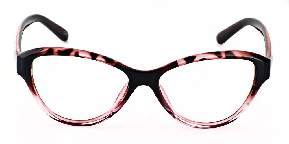 Pittsfield Cat-Eye Floral Cat Eye Plastic Eyeglasses