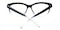 Louisville Cat-eye Crystal/Black Cat Eye Plastic Eyeglasses