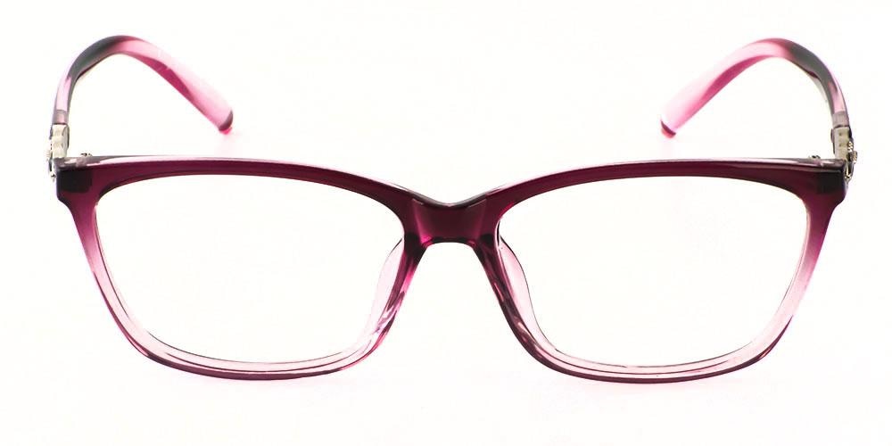 Philadelphia Purple Classic Wayframe Plastic Eyeglasses