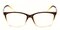 Philadelphia Brown Classic Wayframe Plastic Eyeglasses