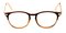 Rock Brown Round Plastic Eyeglasses