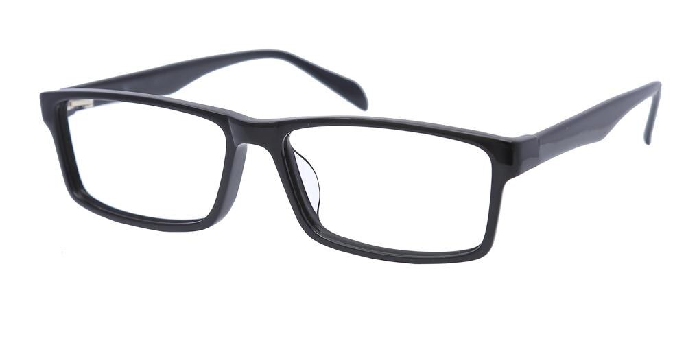 Richmond Black Rectangle Acetate Eyeglasses