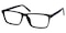 Callan Black Rectangle Plastic Eyeglasses