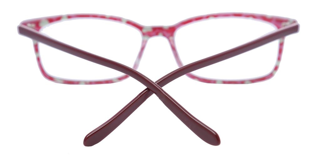 Balboa Burgundy Rectangle Acetate Eyeglasses