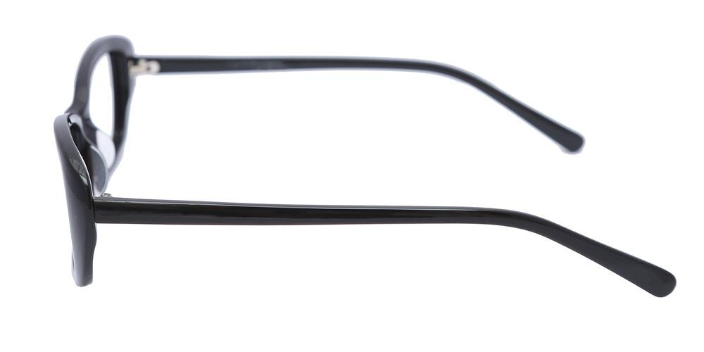 Cumings Black Cat Eye Acetate Eyeglasses