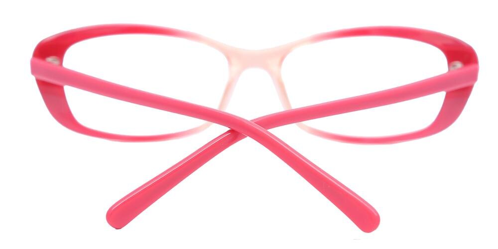 Cumings Pink Cat Eye Acetate Eyeglasses