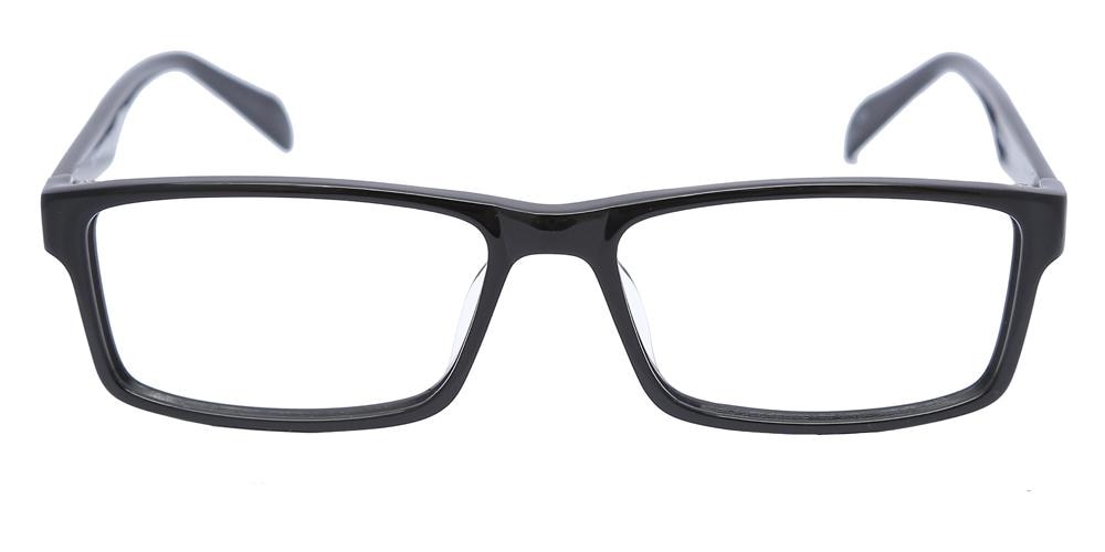 Richmond Black Rectangle Acetate Eyeglasses