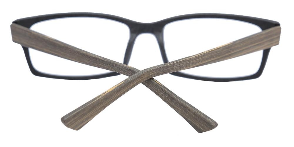 Sienna Black/Brown Rectangle Acetate Eyeglasses