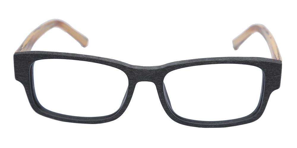 Beamer Black/Yellow Rectangle Acetate Eyeglasses