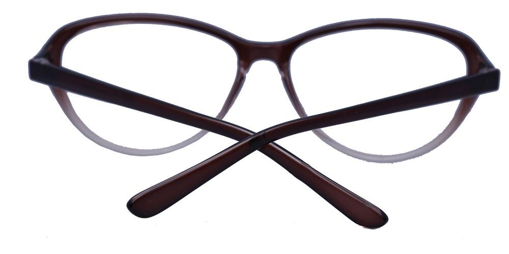 Rockville Brown Oval TR90 Eyeglasses