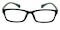 Ralston Black/Green Rectangle TR90 Eyeglasses