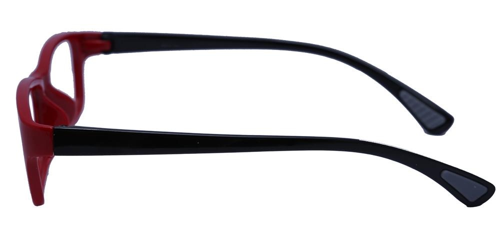 Ralston Red/Black Rectangle TR90 Eyeglasses