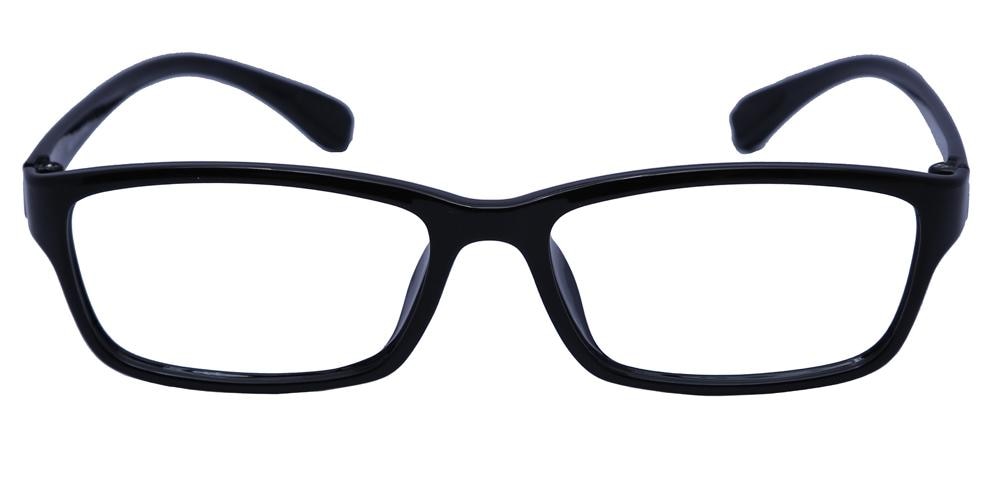 Ralston Black Rectangle TR90 Eyeglasses
