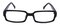 Hillcrest Black Rectangle Plastic Eyeglasses