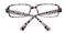 Hillcrest Zebra Rectangle Plastic Eyeglasses