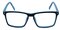 Callan Black/Blue Rectangle Plastic Eyeglasses
