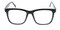 Broadmoor Black/Crystal Square Plastic Eyeglasses