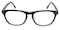 Irving Black/Crystal Classic Wayframe Plastic Eyeglasses