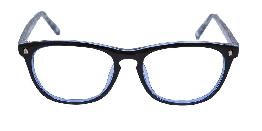 Irving Black/Blue Classic Wayframe Plastic Eyeglasses