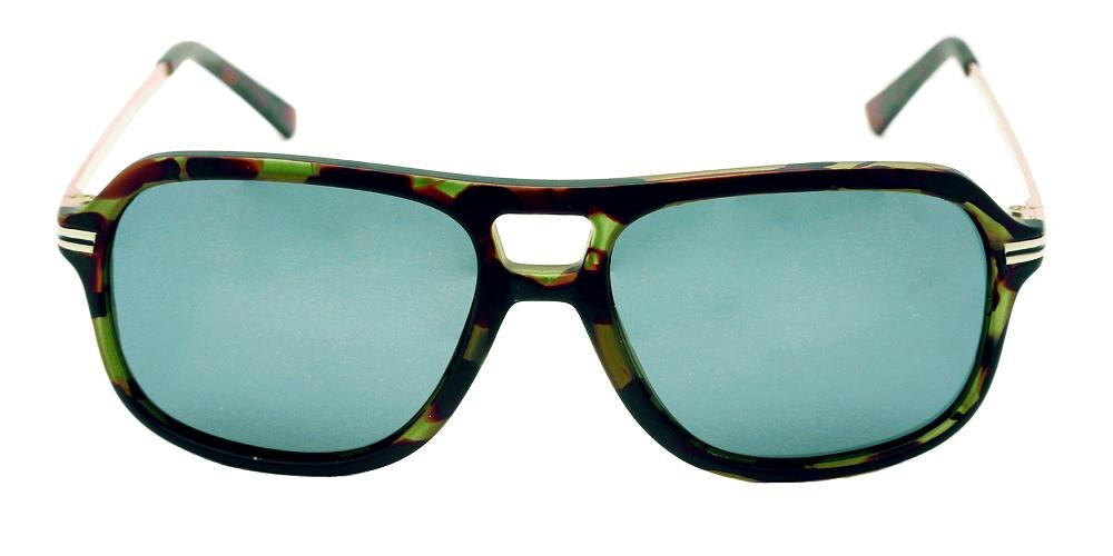 Brady Tortoise Aviator Plastic Sunglasses