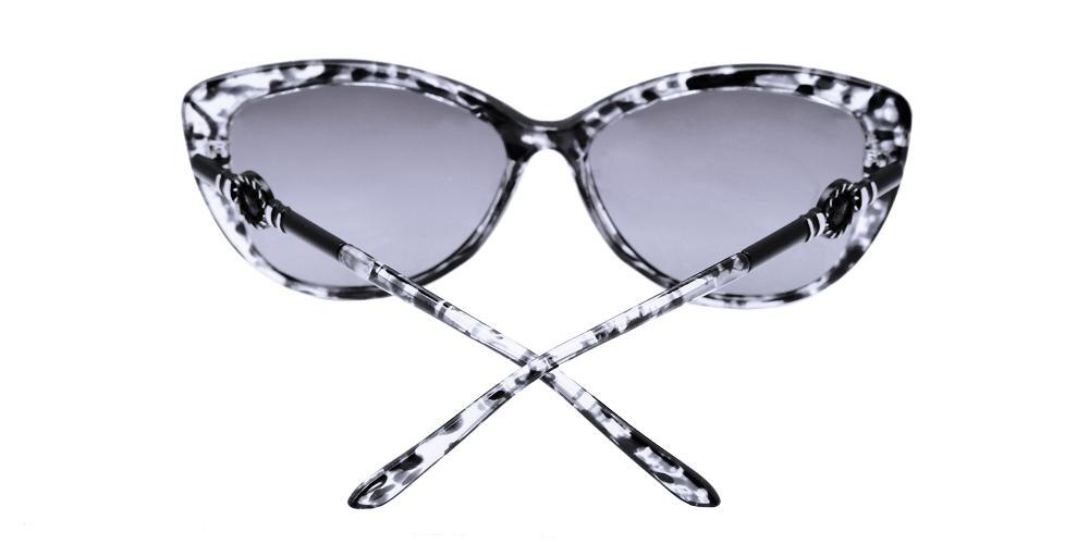 Kristin Zebra Cat Eye Plastic Sunglasses