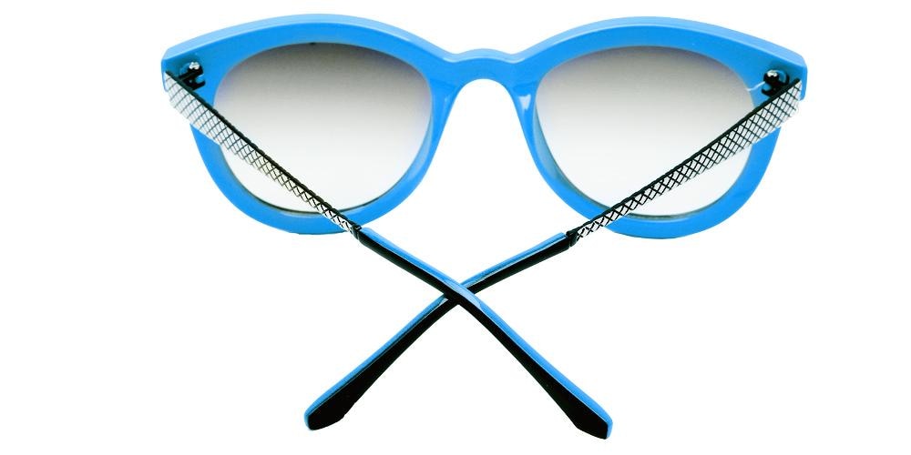 Florence Blue/Cyan Classic Wayframe Plastic Sunglasses