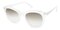 Florence Crystal/white Classic Wayframe Plastic Sunglasses